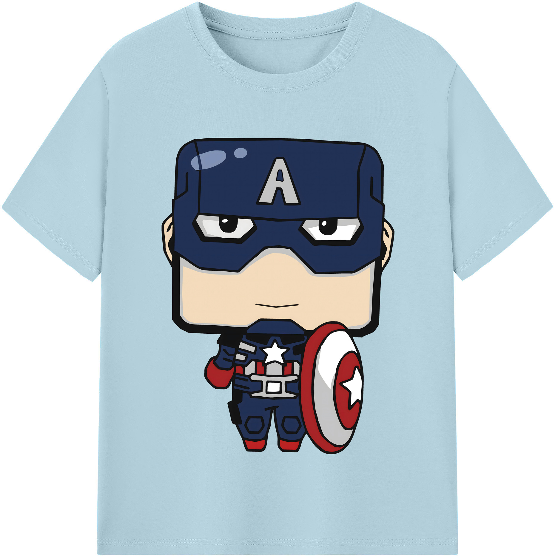 （画像用） アベンジャーズ The Avengers 綿100％半袖Tシャツ（フロントプリント）